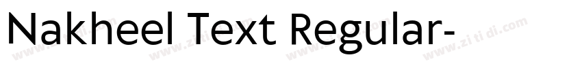 Nakheel Text Regular字体转换 Nakheel Text Regular字体转换